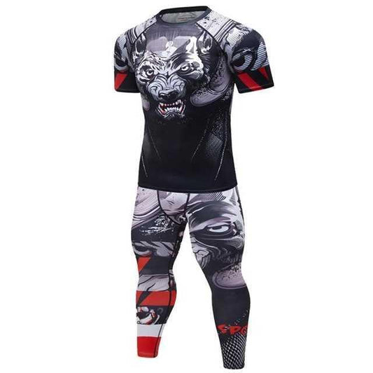 Male Sport Suit Men Running Clothes Sport Wear Yoga Set