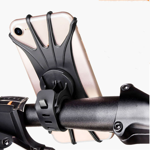 Mobile Phone Holder 360 Rotating Silicone Bicycle Scooter Mobile Phone Navigation Bracket