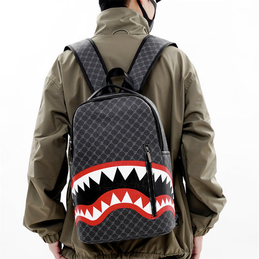 Shark Backpack Business Large Capacity Men