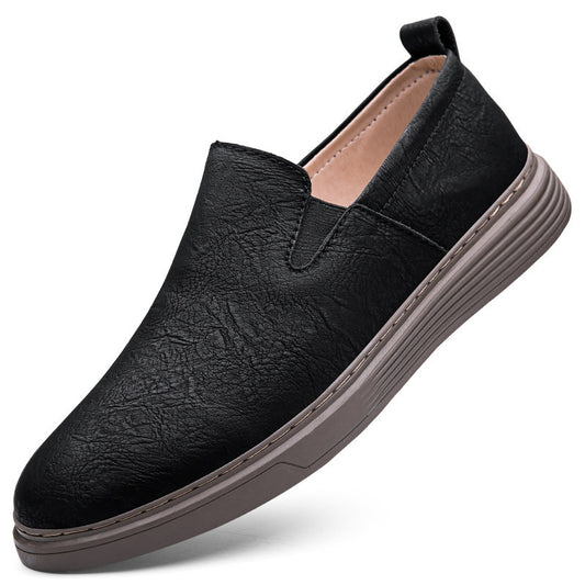 Men's Slip-on Slip-on Soft Bottom Hand-stitched Breathable Board Shoes