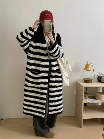 Loose And Lazy Style Sweater Coat Female Autumn Design Blouse