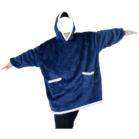 Lazy Pullover Nightgown TV Blanket Hooded Warm Cold-proof Pajamas