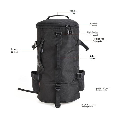 Multifunctional Crossbody Fishing Gear Storage Fishing Rod Bag