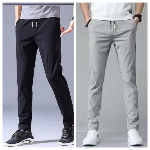 Drawstring Trousers Thin Casual Pants Korean Version Loose Straight Sweatpants Mens Clothing